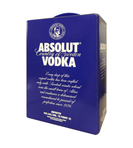 Водка Absolut Blue 3 л в тетрапаке